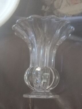 Clear Crystal Glass Decorative Vase - Home Accents